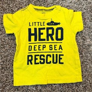 Carter's Yellow 'Little Hero' Tee